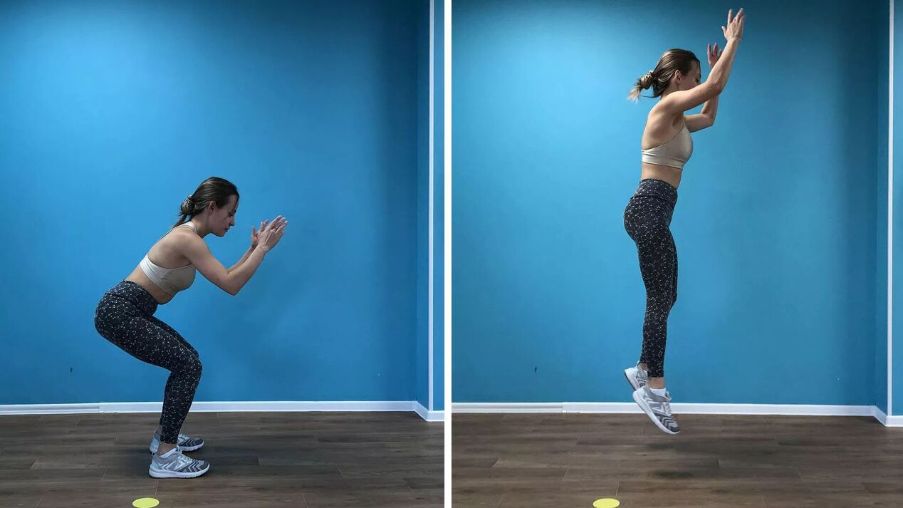 jumping from squat